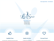 Tablet Screenshot of lauraspa.com